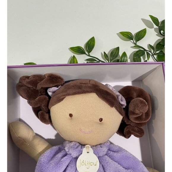 Soft Plush Bijou Doll With Purple Dress & Flower Detail - Picture 5 of 7